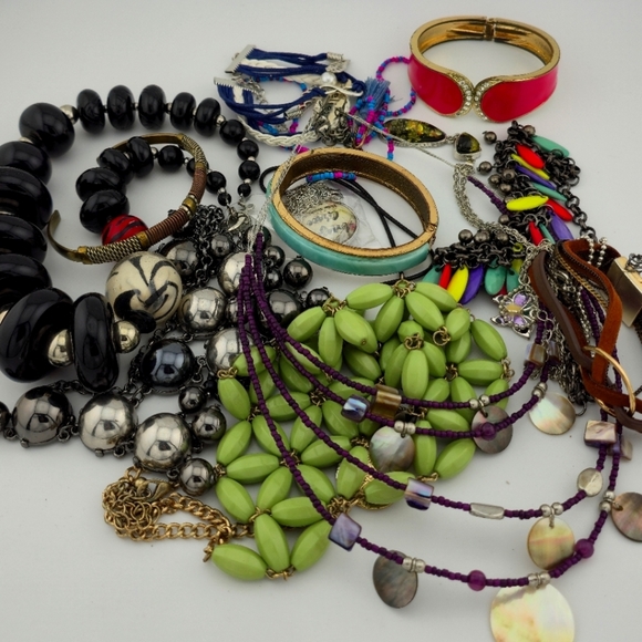 Mystery Jewelry Lot | Bulk Gift Bundle | Reseller Treasure Hunt Fun - Picture 1 of 6